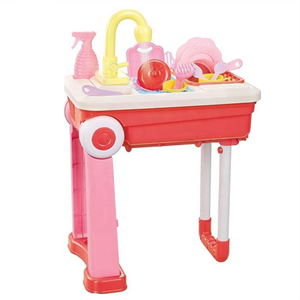اسباب بازی سینک ظرفشویی kitchen sink مدل چمدانی پایه دار -اسباب بازی
